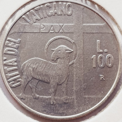 3163 Vatican 100 Lire 1984 Ioannes Paulus II (Lamb) km 180 foto