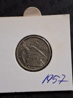 5 pesetas 1957 foto