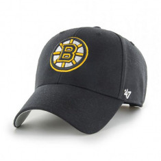 47brand șapcă NHL Boston Bruins culoarea negru, cu imprimeu H-MVP01WBV-BK