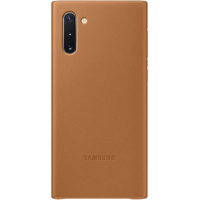 Husa Cover Leather Samsung pentru Samsung Galaxy Note 10 Maro foto