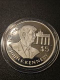 P10 Niue 5 $ 1992 / John F.Kennedy/ Argint / Proof / din foto