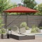 vidaXL Parasol banana cu brațe Terracota 294 x 294 x 248 cm 42003390