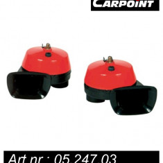 Set 2 claxoane auto Carpoint 12V 108W 112dB cu 2 tonuri Kft Auto