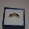 INEL AUR galben si alb 18K + 1 Diamant = 0.20ct. - De logodna - Solitaire !