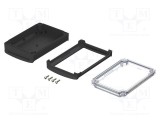 Carcasă desktop BOPLA BoVersa policarbonat 80x125x42mm IP68 neagră transparentă
