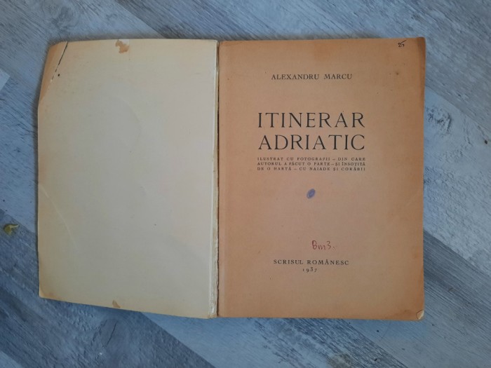 Itinerar adriatic de Alexandru Marcu