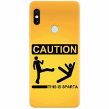 Husa silicon pentru Xiaomi Remdi Note 5 Pro, This Is Sparta Funny Illustration