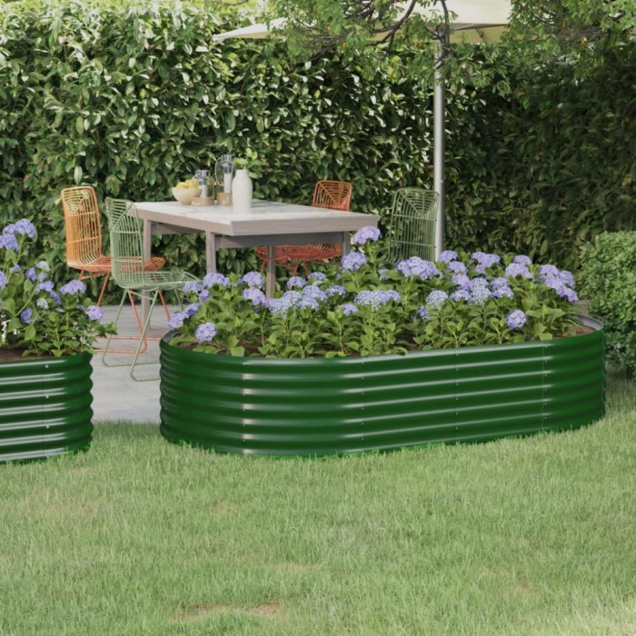 vidaXL Strat &icirc;nălțat grădină 175x100x36 cm oțel vopsit electrostatic