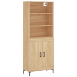 Cumpara ieftin Dulap inalt, stejar sonoma, 69,5x34x180 cm, lemn compozit