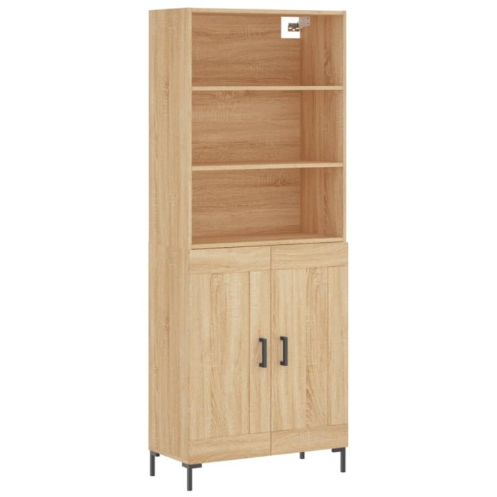 Dulap inalt, stejar sonoma, 69,5x34x180 cm, lemn compozit