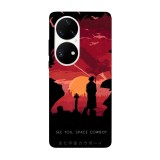 Husa compatibila cu Huawei P50 Pro model Space Cowboy, Silicon, TPU, Viceversa, Transparent, Carcasa