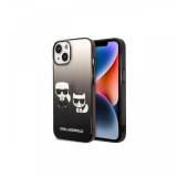 Husa iPhone 14 Plus Karl Lagerfeld Gradient Karl&amp;Choupette Negru