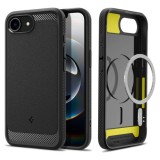 Husa pentru iPhone 16e - Spigen Rugged Armor MagSafe - Matte Black