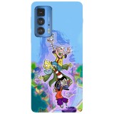 Husa compatibila cu Motorola Edge 20 Lite model Ed Edd n Eddy plans, Silicon, TPU, Viceversa, Transparent, Carcasa