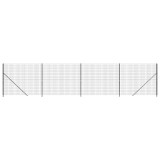 Cumpara ieftin Gard plasa de sarma cu bordura, antracit, 1,6x10 m