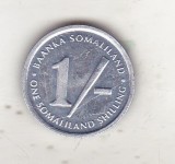 bnk mnd Somaliland 1 shilling 1994 unc , pasare