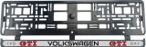 Cumpara ieftin Set 2 bucati, suport numar inmatriculare Volkswagen GTI II, Autohelix MSA