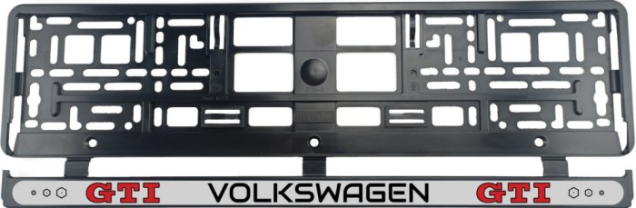 Set 2 bucati, suport numar inmatriculare Volkswagen GTI II