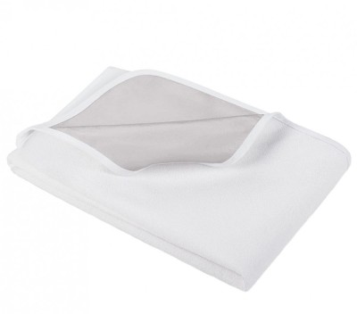 Husa de pat din frotir peliculizat cu elastic, Iry, Alb - 90 x 200 cm foto