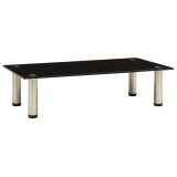 Cumpara ieftin Suport TV, negru, 60 x 35 x 17 cm, sticla securizata