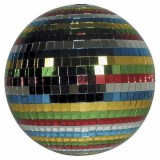 Glob disco multicolor pentru petreceri cu oglinzi,diametru 40 cm