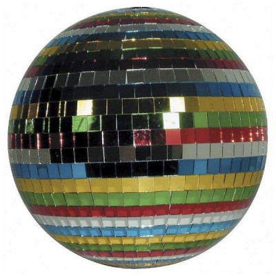 Glob disco multicolor pentru petreceri cu oglinzi,diametru 40 cm foto