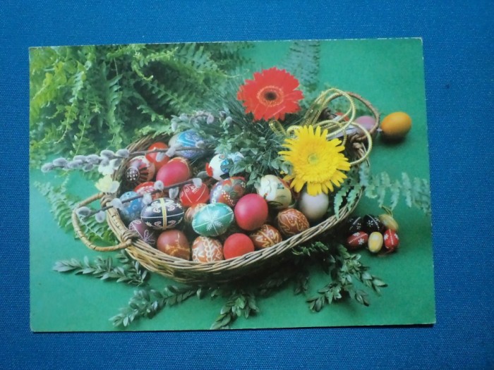 CARTE POSTALA FELICITARE DE PASTE