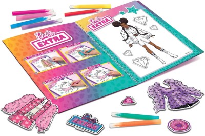 Carte de colorat cu activitati Barbie - Stilul tau PlayLearn Toys foto