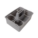Organizati-va produsele de curatenie cu suportul DreamRamp! Include 4 sticle si spatii pentru accesorii. Durabil, eficient, perfect pentru orice casa.