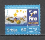 Serbia.2008 100 ani Federatia Internationala de Inot MS.331