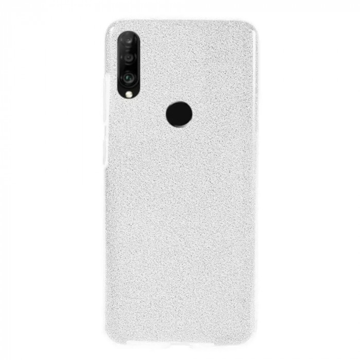 Husa Huawei P30 Lite Sclipici Argintiu Silicon