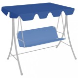 vidaXL Copertină de rezervă leagăn grădină albastru 150/130x105/70 cm