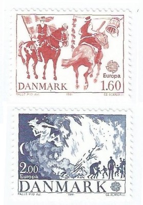 |Danemarca, Europa CEPT, 1981, MNH foto