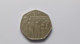 Anglia / Regatul Unit-50 Pence 1918-Legea privind reprezentarea poporului