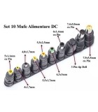 Set 10 mufe adaptoare alimentare DC, Oem