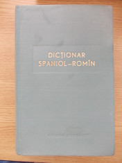DICTIONAR SPANIOL-ROMAN-CARTONAT-R1A foto