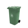 Container Deseuri Mirpol 240L Verde, Plastic HDPE, Cu Roti si Capac Etans