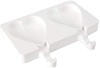 Forma Silicon Inghetata pe Bat Silikomart Heart-IC, 2 Portii, 192ml, 91x23x85mm