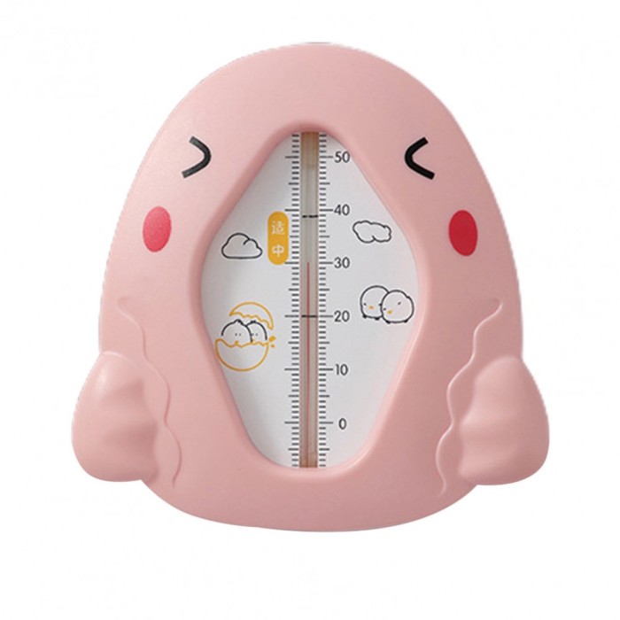 Termometru pentru baie, flippy, plutitor, rezistent la apa, multifunctional, model gaina, 10.5x10.5x2.5 cm, roz