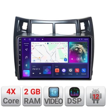 Navigatie Toyota Yaris 2008-2011 A-YARIS08 2+32 GB Android Waze USB Navigatie Internet Youtube Radio CarStore Technology