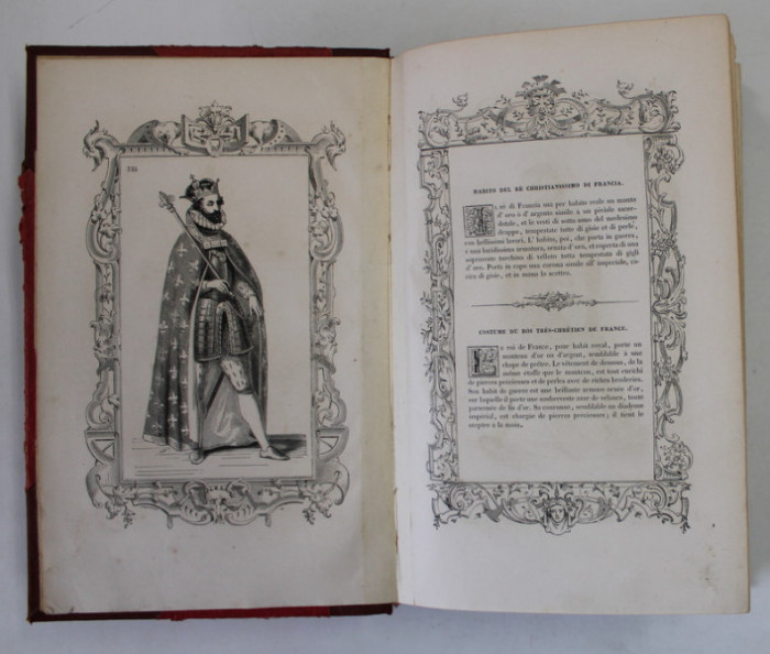 COSTUMES ANCIENS ET MODERNES - HABITI ANTICHI ET MODERNI DI TUTTO IL MONDO di CESARE VECELLIO , TOME SECOND, 1860, TEXT IN FRANCEZA SI ITALIANA