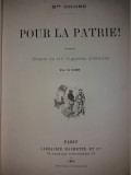 MME COLOMB -POUR LA PATRIE ILLUSTRE DE 112 VIGNETTES DESSINEES PAR E ZIER {1885}