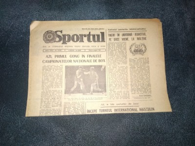 ZIARUL SPORTUL 9 AUGUST 1983 foto
