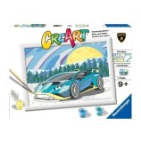 Cumpara ieftin Set pictura pe numere pentru copii Ravensburger CreArt - Lamborghini