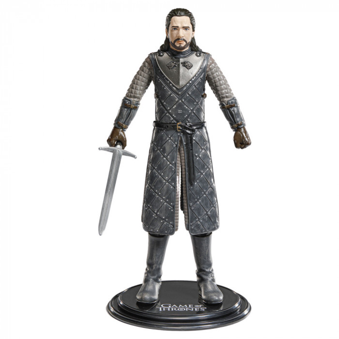 Figurina articulata Game of Thrones IdeallStore&reg;, Jon Snow, editie de colectie, 19 cm, stativ inclus