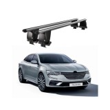 Bare transversale portbagaj auto aluminiu compatibile plafon neted Renault Talisman 2015-> argintii sau negre Cod: CB200101 Kit-101