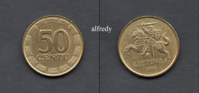 LITUANIA 1998, 50 Centu foto