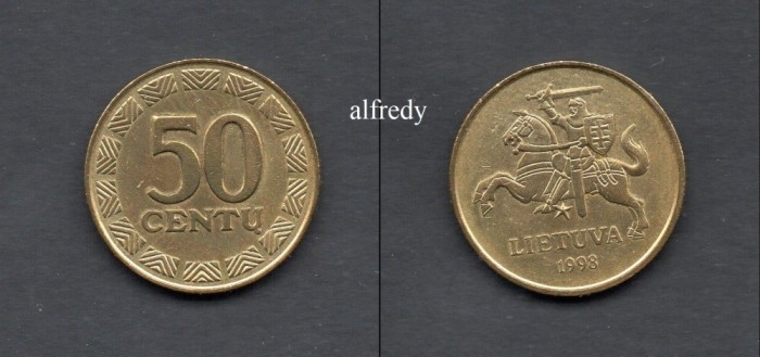 LITUANIA 1998, 50 Centu