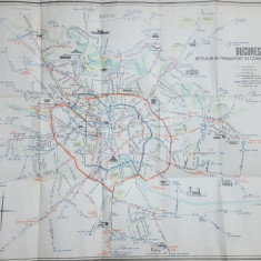 București, hartă, Rețeaua de transport în comun, Schema circulației de noapte