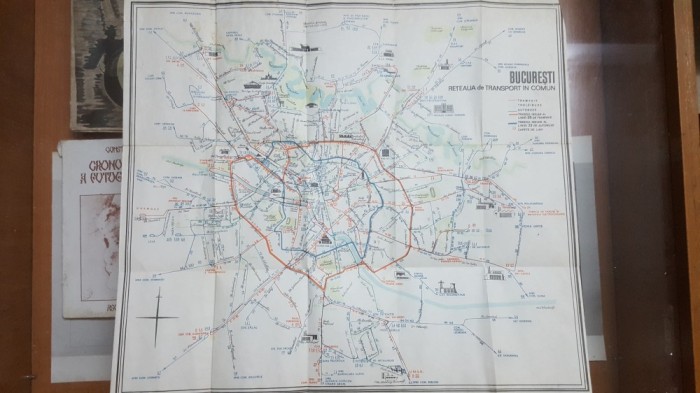 București, hartă, Rețeaua de transport &icirc;n comun, Schema circulației de noapte